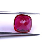 Load image into Gallery viewer, Pretty Ruby Passes UV Test Fluorescent Ruby Cushion Facet Cut for Jewelry Making and Collecting DIY Ring Pendant Material
