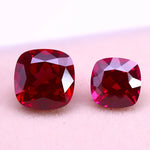 Load image into Gallery viewer, Pretty Ruby Passes UV Test Fluorescent Ruby Cushion Facet Cut for Jewelry Making and Collecting DIY Ring Pendant Material
