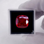 Load image into Gallery viewer, Pretty Ruby Passes UV Test Fluorescent Ruby Cushion Facet Cut for Jewelry Making and Collecting DIY Ring Pendant Material
