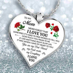 Load image into Gallery viewer, Romantic To My Mom Heart Necklace Epoxy Inspirational Necklaces For Mother Jewelry Birthday Gifts

