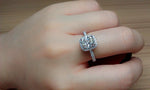 Load image into Gallery viewer, 18k White Gold Yellow/white Diamond Rings for Women Luxury Engagement Bizuteria Anillos Genmstone 18k Gold Diamond Wedding Rings
