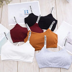 Load image into Gallery viewer, Sexy Seamless Removable Padded Bra Casual Letter Print Bra Fitness Breathable Women Bra

