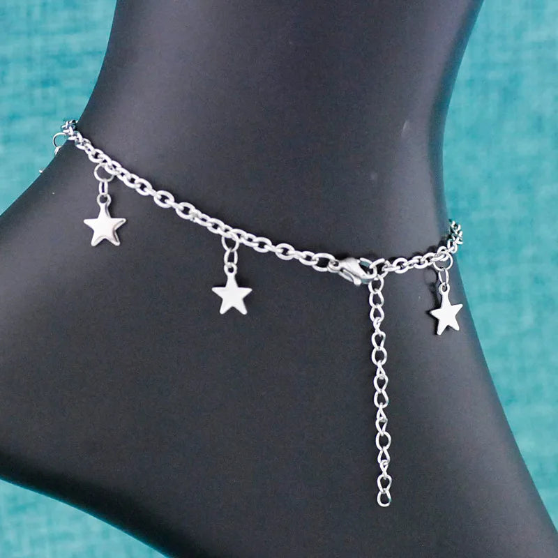 Woman’s Stainless Steel Ankle Bracelet