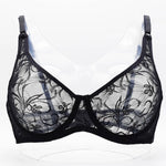 Load image into Gallery viewer, Bras For Women Plus Size Bralette Lace Womens Underwear Embroidery Transparent Sexy Lingerie Brassiere BH Tops A B C D DD Cup
