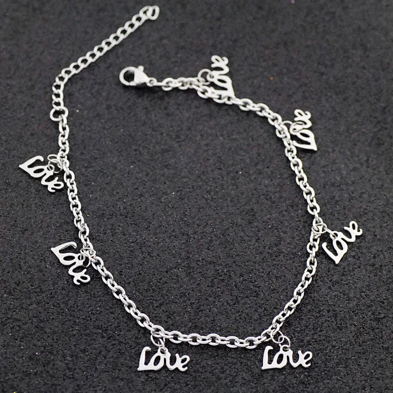 Woman’s Stainless Steel Ankle Bracelet