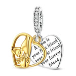 Load image into Gallery viewer, Original 925 Sterling Silver Charms Heart Bead Love Mom Pendant Fit Original Bracelet For Women DIY Jewelry Mother's Day Gift
