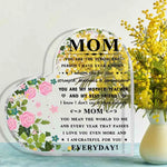 Load image into Gallery viewer, Gifts for Mom, Mom Birthday Gifts Mothers Day Gifts - Acrylic Keepsake - I Love You Mom Gifts from Son Daughter
