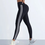 Load image into Gallery viewer, Yoga Leggings Women Striped Slim Sports Pants High Waist Hip Liftting Casul Tights Workout Running Stretchy  Gym Leggings
