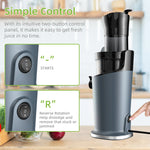Load image into Gallery viewer, BioloMix 200W Cold Pressed Juicer with 78mm Feed Slot, Crushed Juice Extractor Fits Whole Fruits and Vegetables, Easy to Clean
