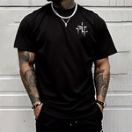 Load image into Gallery viewer, Faith Over Fear Pattern T-shirt for Man High Grade Pure Cotton Short Sleeve Top Summer Male Daily Casual Fashion Breathable Tees
