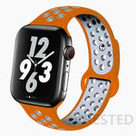 Load image into Gallery viewer, Silicone Strap For Apple Watch Band 45mm 44mm 40mm 49mm 41mm 38mm 42mm Sport bracelet iWatch Ultra 2 Series 9 8 7 6 se for nike
