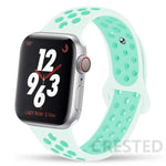 Load image into Gallery viewer, Silicone Strap For Apple Watch Band 45mm 44mm 40mm 49mm 41mm 38mm 42mm Sport bracelet iWatch Ultra 2 Series 9 8 7 6 se for nike
