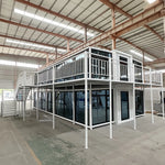 Load image into Gallery viewer, Customized Prefabricated Foldable Container Home: Weatherproof &amp; Wind-Resistant Design Construction Site Foldable Dormitory
