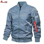 Load image into Gallery viewer, Bomber Jacket Men Winter Autumn College Camouflage Jackets Men Motorcycle Coat Windproof Army Pilot Military Jacket Streetwear
