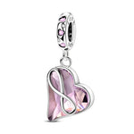 Load image into Gallery viewer, Original 925 Sterling Silver Charms Heart Bead Love Mom Pendant Fit Original Bracelet For Women DIY Jewelry Mother's Day Gift
