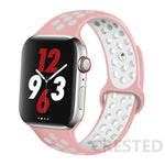 Load image into Gallery viewer, Silicone Strap For Apple Watch Band 45mm 44mm 40mm 49mm 41mm 38mm 42mm Sport bracelet iWatch Ultra 2 Series 9 8 7 6 se for nike
