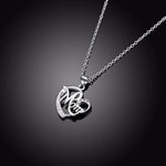 Load image into Gallery viewer, 925 Sterling Silver Fashion Mom AAA Zircon Charm Loves Heart Necklace &amp; Pendant Mother's Day Gift For Mum
