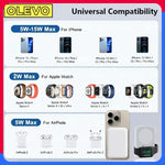 Load image into Gallery viewer, 3 in 1 Magnetic Wireless Power Bank Portable Charger Fast Charging Powerbank 10000mAh External Battery For iPhone iWatch AirPods

