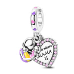 Load image into Gallery viewer, Original 925 Sterling Silver Charms Heart Bead Love Mom Pendant Fit Original Bracelet For Women DIY Jewelry Mother's Day Gift
