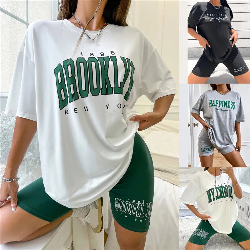 Women Brooklyn Pajamas T- shirt Set