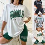 Load image into Gallery viewer, Women Brooklyn Pajamas T- shirt Set
