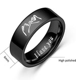 Load image into Gallery viewer, I Love You Hand in Hand Promise Engagement Wedding Couples Anniversary Ring Fashion Jewelry Gifts For Women Men Valentines Day
