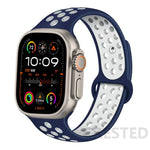 Load image into Gallery viewer, Silicone Strap For Apple Watch Band 45mm 44mm 40mm 49mm 41mm 38mm 42mm Sport bracelet iWatch Ultra 2 Series 9 8 7 6 se for nike
