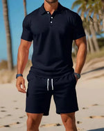 Load image into Gallery viewer, 2026 Men's Short-Sleeved T-Shirt and Sports Shorts Set Casual Sportswear Fashionable Summer
