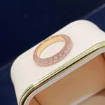 Load image into Gallery viewer, New in Donut Dazzling inlay Full Diamond rings for women Classic Light Luxury Exquisite Ring Adjustable Party Jewelry Gifts
