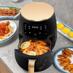 Load image into Gallery viewer, 6L Air Fryer Multi-functional Intelligent Touch Screen Oven Large Capacity Electro Mechanical  Deep Fryer for Home  Airfryer
