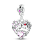 Load image into Gallery viewer, Original 925 Sterling Silver Charms Heart Bead Love Mom Pendant Fit Original Bracelet For Women DIY Jewelry Mother's Day Gift

