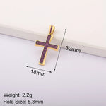 Load image into Gallery viewer, Luxury Gold Color Cross Charms for Jewelry Making Handmade Crosses Pendant Necklace Keychain Diy Jewelry Findings for Women
