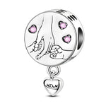 Load image into Gallery viewer, 925 Sterling Silver Mom Is A Forever Friend Charms Beads For Women Fit Original Bracelet DIY Mother's Day Jewelry Gifts
