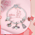 Load image into Gallery viewer, Original 925 Sterling Silver Charms Heart Bead Love Mom Pendant Fit Original Bracelet For Women DIY Jewelry Mother's Day Gift
