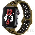Load image into Gallery viewer, Silicone Strap For Apple Watch Band 45mm 44mm 40mm 49mm 41mm 38mm 42mm Sport bracelet iWatch Ultra 2 Series 9 8 7 6 se for nike
