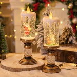 Load image into Gallery viewer, Christmas decorations: candles, crystal lights, cartoon snowflakes, birthday and Christmas gifts, scene setups
