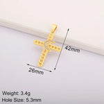 Load image into Gallery viewer, Luxury Gold Color Cross Charms for Jewelry Making Handmade Crosses Pendant Necklace Keychain Diy Jewelry Findings for Women

