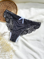 Load image into Gallery viewer, Plus Size Women's Underwear, Fashionable, Soft, Seamless, Comfortable, Sexy, Lace-Trimmed, Contrasting Color, Fine Edge, Breathable Women's Briefs

