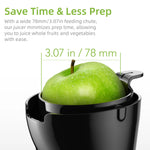 Load image into Gallery viewer, BioloMix 200W Cold Pressed Juicer with 78mm Feed Slot, Crushed Juice Extractor Fits Whole Fruits and Vegetables, Easy to Clean
