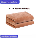 Load image into Gallery viewer, Heated Blanket With Dual Controls &amp; Auto Shut-Off Ultra-Soft Flannel Brown Electric Warming Blanket Long 2000mm x Wide 1800mm
