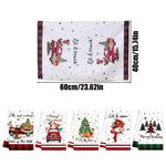 Load image into Gallery viewer, 5 Pieces Christmas-themed Kitchen Towels Christmas Festive Dishcloth Cartoon Santa Claus Elk Snowman Gnome Christmas Towels
