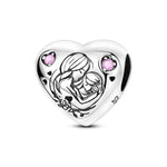 Load image into Gallery viewer, Original 925 Sterling Silver Charms Heart Bead Love Mom Pendant Fit Original Bracelet For Women DIY Jewelry Mother's Day Gift
