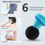 Load image into Gallery viewer, Mini Back Massager-Electric Handheld Massager with 6 Powerful Mode for Body Relieves Neck Shoulder Back Waist Leg Muscle Tension
