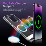 Load image into Gallery viewer, Magnetic Clear Phone Case with Kickstand for iPhone 17 16 15 14 Pro Max 13 12 11 Mini 15 Plus Shockproof Mobile Back Cover
