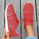 Load image into Gallery viewer, 2025 New Sneakers for Women Fashion Breathable Comfortable Soft Sneakers Women Mesh Fabric Lace Up Woman Shoes Female Footwear
