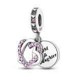 Load image into Gallery viewer, Original 925 Sterling Silver Charms Heart Bead Love Mom Pendant Fit Original Bracelet For Women DIY Jewelry Mother's Day Gift
