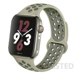 Load image into Gallery viewer, Silicone Strap For Apple Watch Band 45mm 44mm 40mm 49mm 41mm 38mm 42mm Sport bracelet iWatch Ultra 2 Series 9 8 7 6 se for nike
