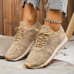 Load image into Gallery viewer, 2025 New Sneakers for Women Fashion Breathable Comfortable Soft Sneakers Women Mesh Fabric Lace Up Woman Shoes Female Footwear
