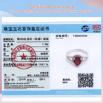 Load image into Gallery viewer, Silver ruby women ring Simple classic design 925 sterling silver treated gemstones fine jewelry for women daily wear
