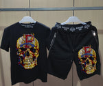 Load image into Gallery viewer, Mens Joggers Sets  Clothing Fashion designer  Tracksuit Men Short Sleeve Suit Men Casual
